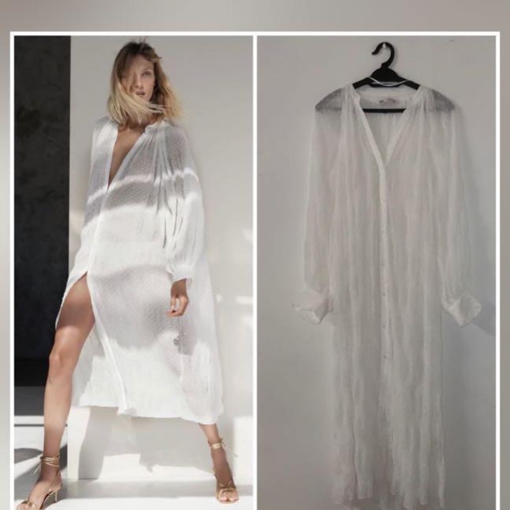 Elegant White Sheer Dress